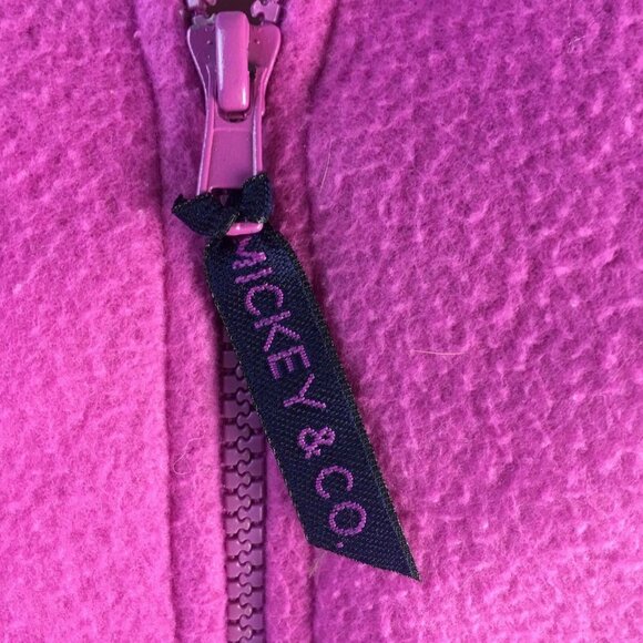 Disney Micky Mouse Gear Pink Pullover Fleece Vest Size Large u - Picture 5 of 9